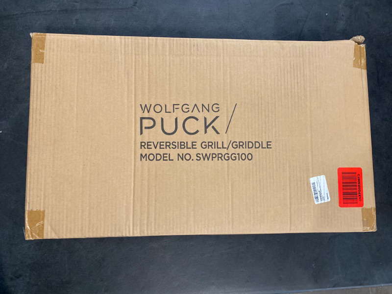 Photo 2 of Wolfgang Puck XL Reversible Grill Griddle, Oversized Removable Cooking Plate, Nonstick Coating, Dishwasher Safe, Heats Up to 400ºF, Stay Cool Handles