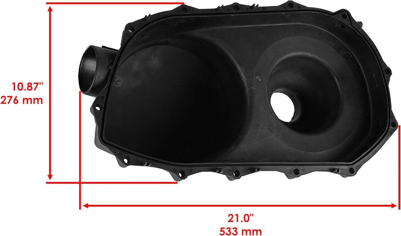 Photo 2 of Caltric Drive Belt Clutch Cover with Protector and Gasket Compatible With Can-Am Commander 1000R 2018-2020