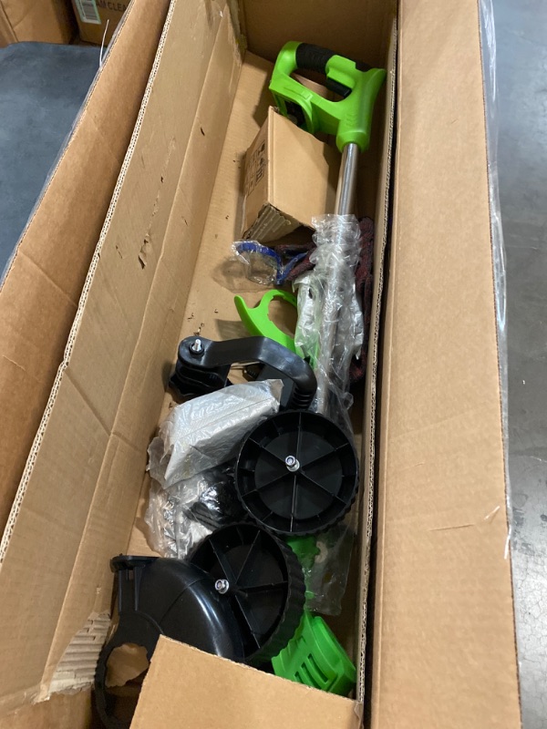 Photo 1 of Electric Weed Eater, Foldable Cordless Weed Wacker Battery Powered, 3-in-1 Lightweight String Trimmer/Edger Lawn Tool/Brush Cutter with Adjustable Length & 3 Types Blades, for Garden and Yard