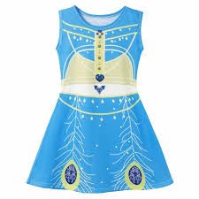 Photo 1 of SIZE (6-7), Cartoon Princess Cosplay Dress For Girls Flower Fairy Dress Up Costume, Knee Length, For Lounge Wear Birthday Party Christmas Halloween Costum