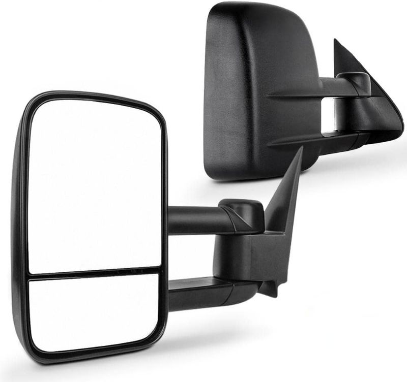 Photo 1 of (REFER TO ACTUAL PHOTO)  SCITOO Towing Mirrors fit for Chevy for GMC Exterior Accessories Mirrors fit for C1500 C2500 C3500 K1500 K2500 K3500 1988-1998 with Convex Glass Manual Controlling and Telescoping Features
