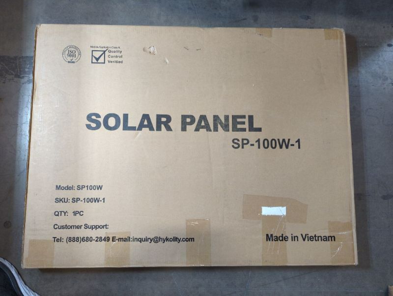 Photo 3 of ECO-WORTHY 100 Watt Solar Panel 12 Volt Monocrystalline Solar Panel High Efficiency Module RV Marine Boat Caravan Off Grid
