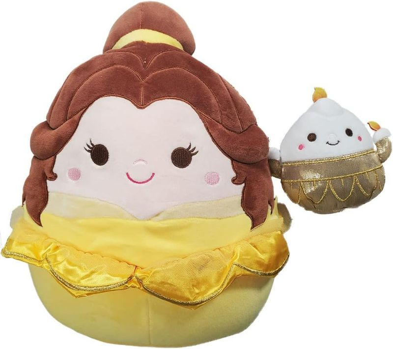 Photo 1 of Squishmallow Official Kellytoy Plush 12" Belle & Lumiere - Disney Ultrasoft Stuffed Animal Plush Toy NEW