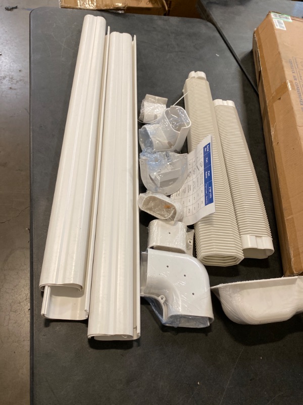 Photo 2 of Cestluck Decorative Pipe Line Cover Kit for Ductless Mini Split Air Conditioner-Full Set, No Other Parts Needed