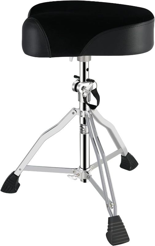 Photo 1 of EASTROCK Drum Throne Drum Seat Height Adjustable,Padded Drum Stools Motorcycle Style Drum Chair with Anti-Slip Feet for Drummers,Adult NEW
