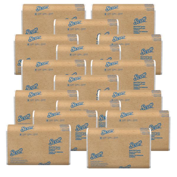 Photo 1 of Scott Essential Recycled Multifold Paper Towels, 1-ply, 250 Sheets/Pack (01804) | Quill NEW 
