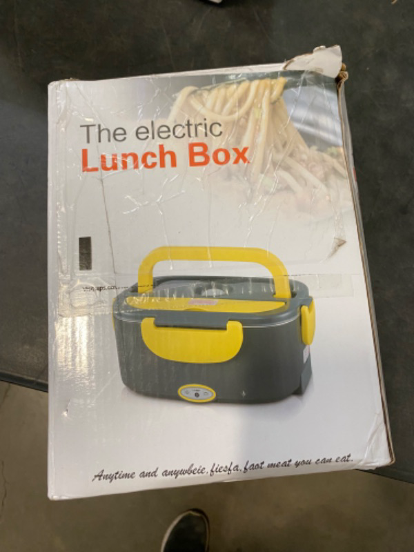 Photo 3 of Electric Lunch Box, Stainless Steel Lunch Box, Bento Box, Warming Box for Food with Fork, Spoon, Transport Bag