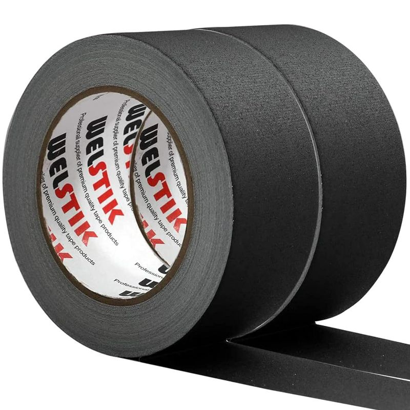 Photo 1 of WELSTIK 2 Pack Black Gaffers Tape-Heavy Duty Gaffers Tape,Waterproof Matte Finish Gaff Tape,Residue Free,Non Reflective,Easy to Tear NEW
