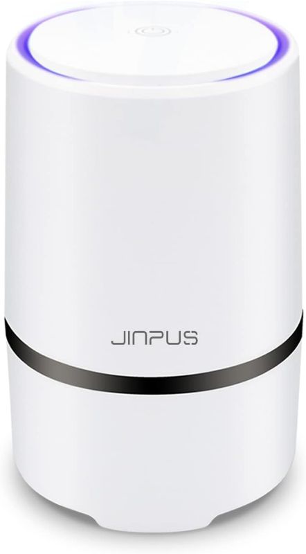 Photo 1 of JINPUS Air Purifier Small Portable Air Cleaner for Bedroom with HEPA Filter, Upgraded Low Noise Home Air Purifiers  (Powered by 4.9ft USB Cable, No Adapter)
