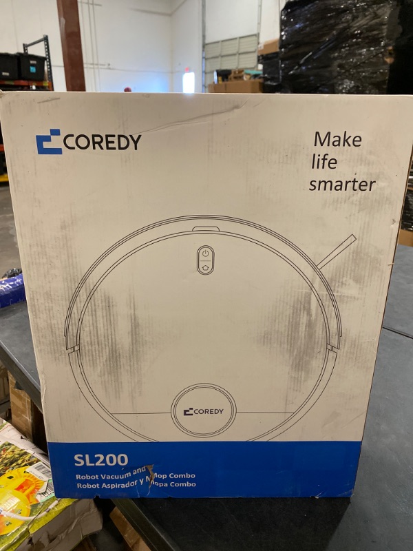 Photo 3 of Coredy SL200 Robot Vacuum, Cutting-Edge Laser Navigation, 2600Pa Turbo Suction, 450ml Dustbin, 120mins Runtime, Mapping x 5, Wi-Fi/Alexa Robotic Vacuum Cleaner, Cleans Floors and Carpets, Pets Hair
