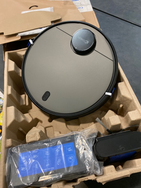 Photo 2 of Coredy SL200 Robot Vacuum, Cutting-Edge Laser Navigation, 2600Pa Turbo Suction, 450ml Dustbin, 120mins Runtime, Mapping x 5, Wi-Fi/Alexa Robotic Vacuum Cleaner, Cleans Floors and Carpets, Pets Hair

