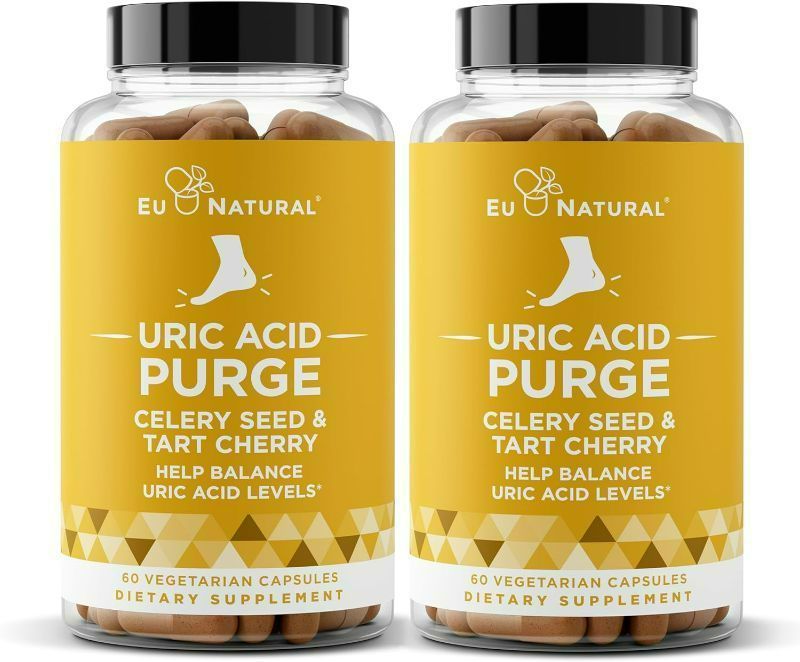 Photo 1 of Purge Uric Acid Flush – Eat & Drink What You Want – Detox and Cleanse with Celery Seed Extract, Tart Cherry & Chanca Piedra for Effective Joint Support & Active Mobility – 120 Soft Vegetarian Capsules NEW
