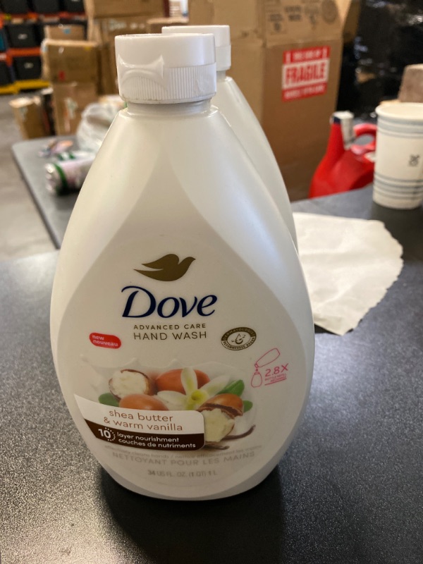 Photo 2 of Dove Hand Wash, Shea Butter & Warm Vanilla - 1 Liter NEW 