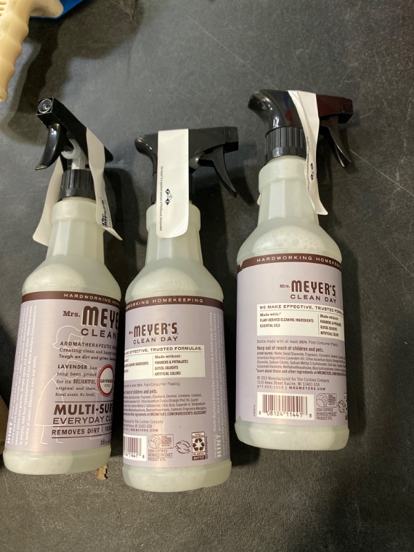 Photo 2 of 3 PACK Mrs. Meyer's All-Purpose Cleaner Spray, Lavender, 16 fl. oz - Pack of 3 Lavender Spray NEW 