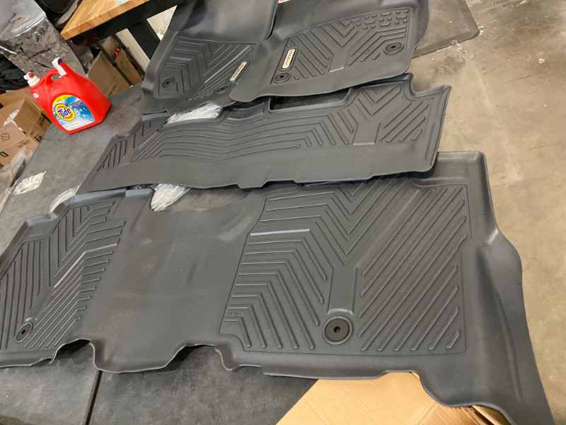 Photo 2 of YITAMOTOR Floor Mats Cargo Liner Compatible with 2017-2023 Honda Ridgeline Crew Cab, Custom Fit Black TPE Floor Liners 1st, 2nd & 3rd Cargo Row All-Weather Protection
