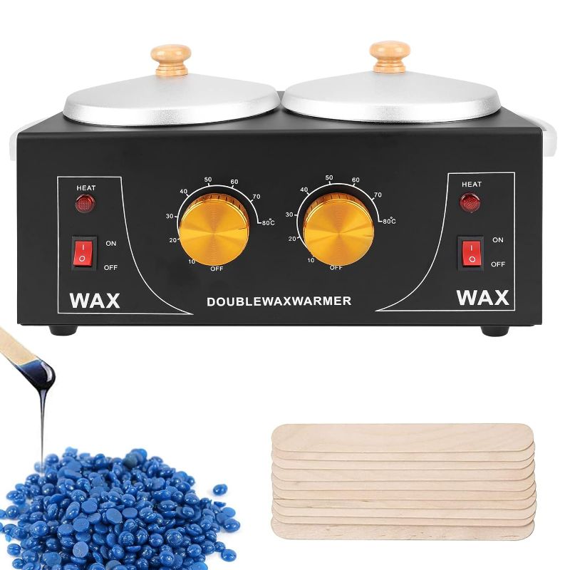 Photo 1 of Double Wax Warmer Professional Hair Removal Wax Pot Electric Wax Heater Machine 
