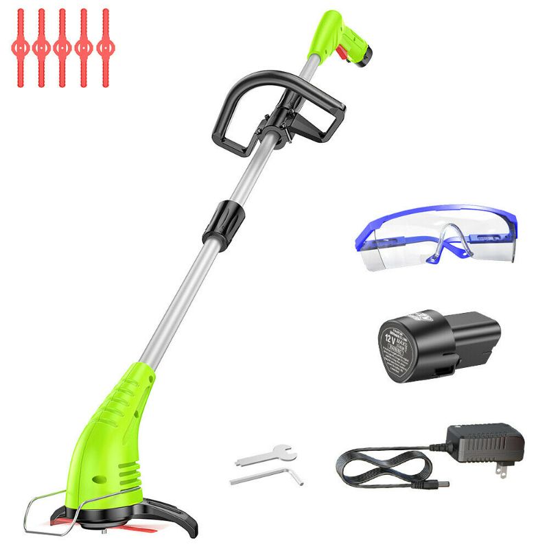 Photo 1 of GardenJoy Weed Eater Electric 12V Grass Trimmer Mower Portable Electric Edger Lawn Grass 

