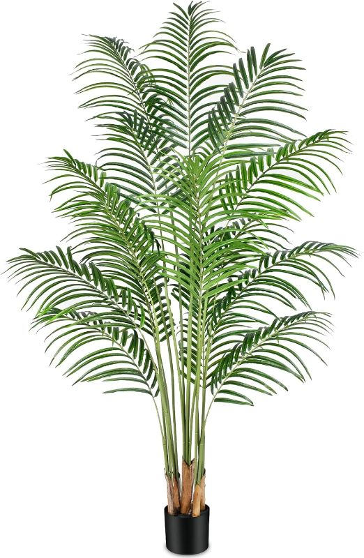 Photo 1 of Artificial Palm Tree 6ft Tall Fake Palm Tree Indoor Decoration 