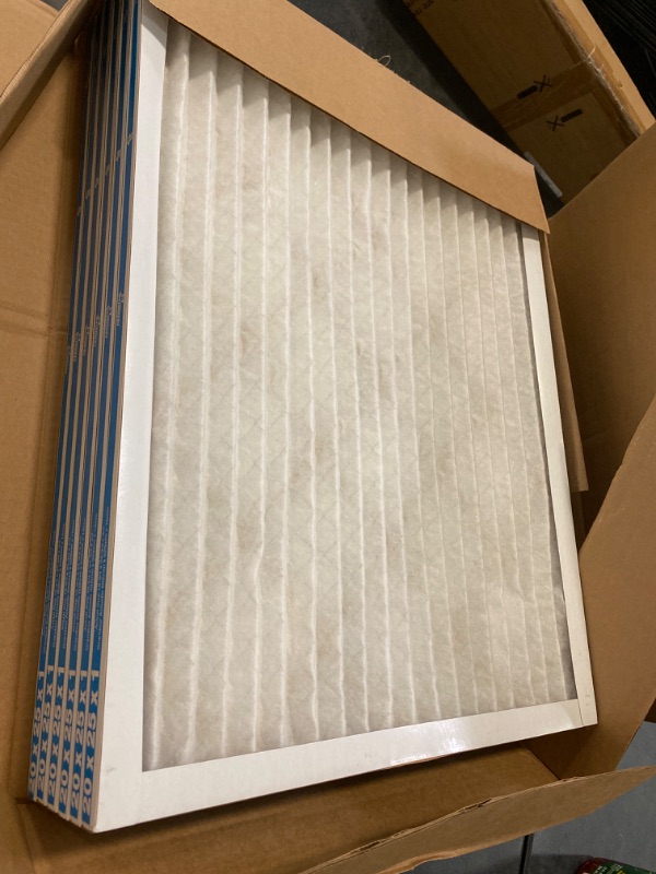 Photo 2 of Aerostar 20x25x1 MERV 11 Pleated, AC Furnace Air Filter, 6 Pack (Actual Size: 19 3/4"x 24 3/4" x 3/4") NEW 