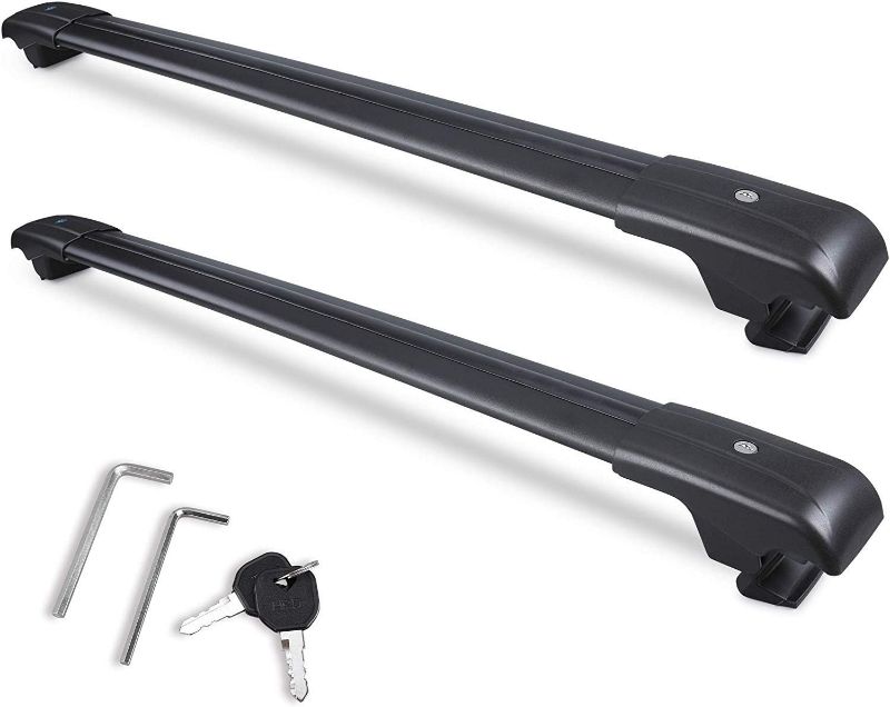 Photo 1 of Autekcomma Heavy Duty Roof Rack Cross Bars Replacement for 2019-2023 Subaru Ascent,Anti-Corrosion,Aircraft Aluminum Black Matte with Anti-Theft Locks (ONLY FIT Original EXISTING Side Rail) NEW  18988
