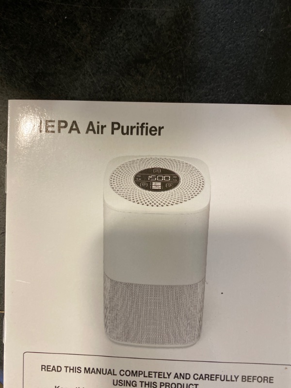 Photo 2 of Cwxwei Air Purifiers for Bedroom Home,Max Up to 825 sq ft,True H13 HEPA Filter,For Pet Dander,Smoke,Odor,Dust,Allergens,Mold,Wildfire Particles.24dB Quiet Air Purifier,Desktop Air Cleaners,SY910 White1 NEW 