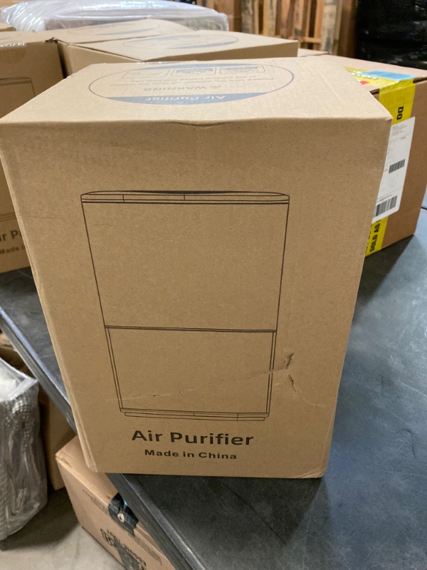 Photo 4 of Cwxwei Air Purifiers for Bedroom Home,Max Up to 825 sq ft,True H13 HEPA Filter,For Pet Dander,Smoke,Odor,Dust,Allergens,Mold,Wildfire Particles.24dB Quiet Air Purifier,Desktop Air Cleaners,SY910 White1 NEW 