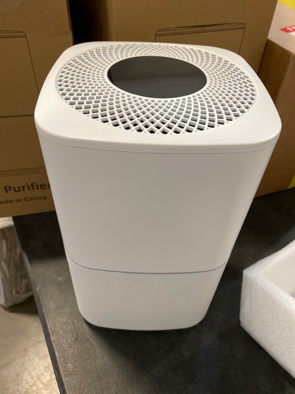 Photo 3 of Cwxwei Air Purifiers for Bedroom Home,Max Up to 825 sq ft,True H13 HEPA Filter,For Pet Dander,Smoke,Odor,Dust,Allergens,Mold,Wildfire Particles.24dB Quiet Air Purifier,Desktop Air Cleaners,SY910 White1 NEW 