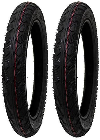Photo 1 of  Set of 2 All-Terrain Tread Tire Size 16x3.50 (80-305) Fits Electric Bikes (e-Bikes), Kids Bikes, Small BMX and Scooters Fits 12 Inches Rims NEW 