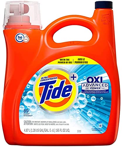 Photo 1 of Tide Ultra OXI Advanced Power Concentrated Liquid Laundry Detergent High Efficiency (HE), 89 Loads, 165 Fl Oz
