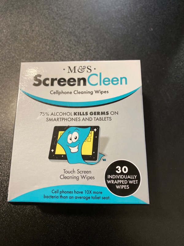 Photo 2 of ScreenCleen 30 Pack 75% Alcohol Screen Cleaning Wipes NEW 
