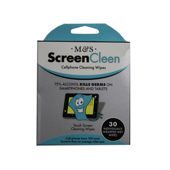 Photo 1 of ScreenCleen 30 Pack 75% Alcohol Screen Cleaning Wipes NEW 

