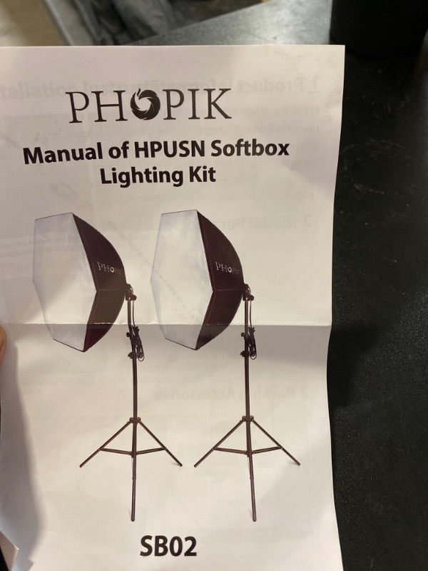 Photo 2 of PHOPIK Softbox Lighting Kit