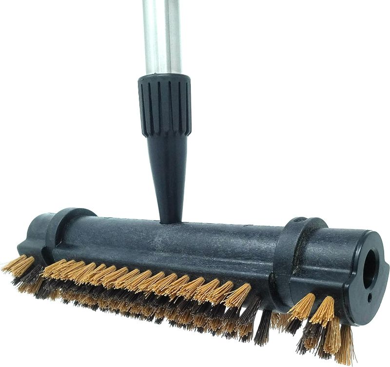Photo 1 of Cleanovation Deck Scrub Brush 53” Telescopic Handle 2 in 1 Patio Groove Stiff Bristle Patio Scrubber for Cleaning Deck Patio NEW 
 