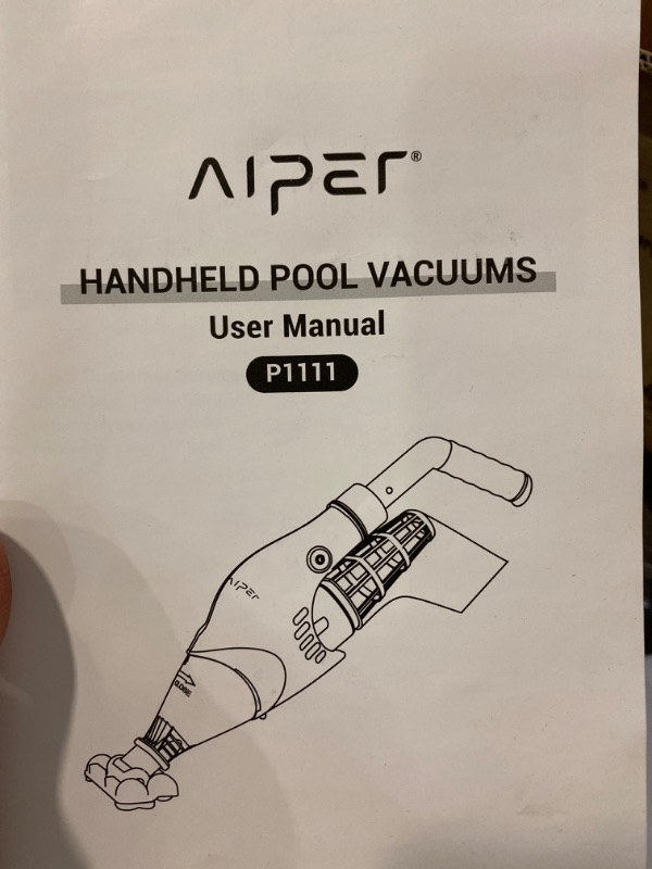 Photo 2 of AIPER Cordless Pool Vacuum, Handheld Rechargeable Swimming Pool Cleaner