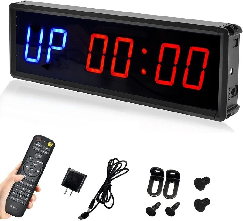 Photo 1 of  LED Timer Count Down/Up Clock Stopwatch with Remote for Home Gym Fitness