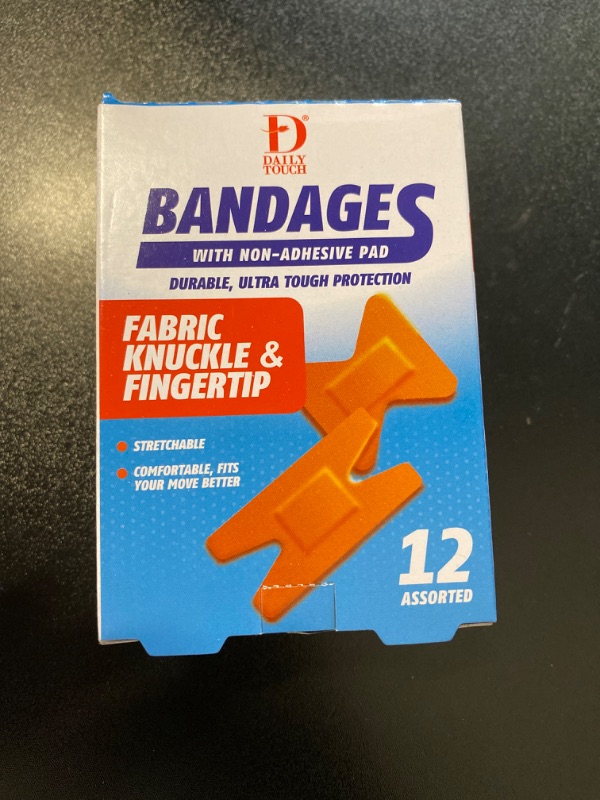 Photo 1 of 4 PACK DAILY TOUCH FABRIC KNUCKLE & FUNGERTIPS BANDAGES  (48PCS) EXPIRED