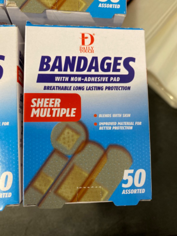 Photo 1 of 4 PACK DAILY TOUCH  SHEER  MULTIPLE BANDAGES 