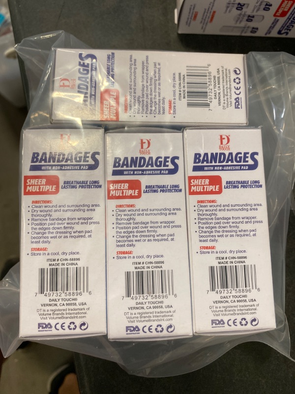 Photo 2 of 4 PACK DAILY TOUCH  SHEER  MULTIPLE BANDAGES 