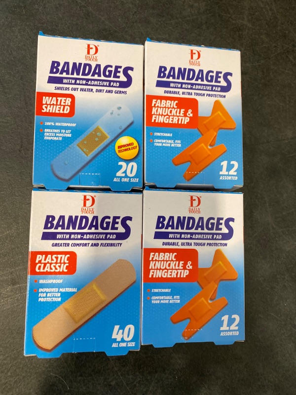 Photo 1 of 4 PACK ASSORTED BANDAGES 