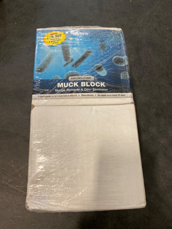 Photo 3 of Kasco Macro Zyme Time Release Muck Block Beneficial | Muck Remover for Ponds & Lakes | Non-Chemical Lake & Pond Treatment for Eliminating Sludge & Odors | Treats Up to 6 Acre-feet 12 lb. NEW 
