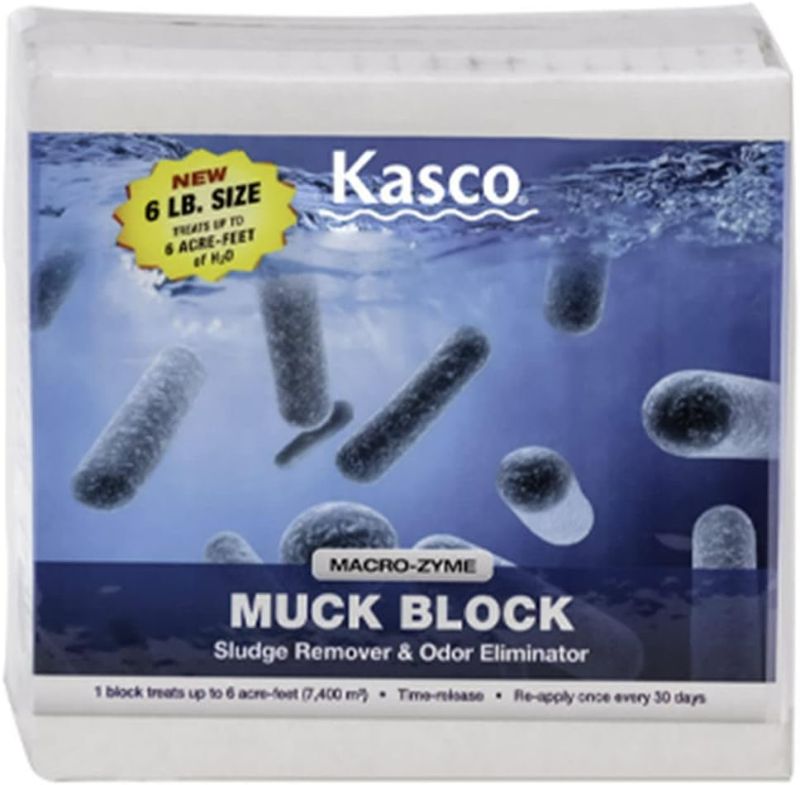 Photo 1 of Kasco Macro Zyme Time Release Muck Block Beneficial | Muck Remover for Ponds & Lakes | Non-Chemical Lake & Pond Treatment for Eliminating Sludge & Odors | Treats Up to 6 Acre-feet 12 lb. NEW 
