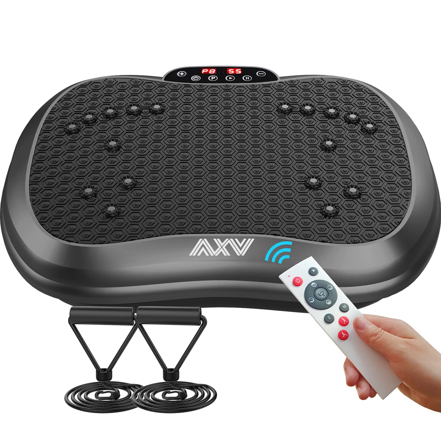 Photo 1 of AXV Vibration Plate Exercise Machine Whole Body Workout Vibrate Fitness Platform Lymphatic Drainage Machine for Weight Loss Shaping Toning Wellness Home Gyms Workout MINI-GRAY