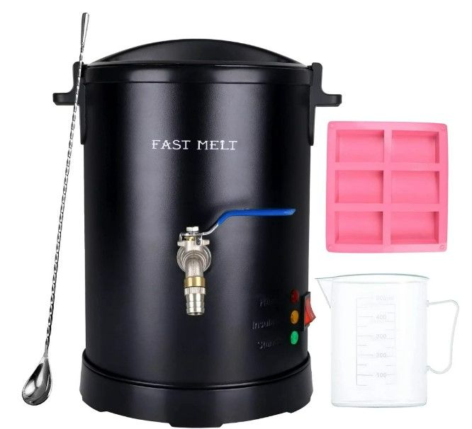 Photo 1 of FAST MELT 3L Soap Base Melter - Soap Making Kit with Constant Temperature Control Melter, Quick Pour Spout, Ideal for Homemade Soap Business Fast Loading Easy Clean
