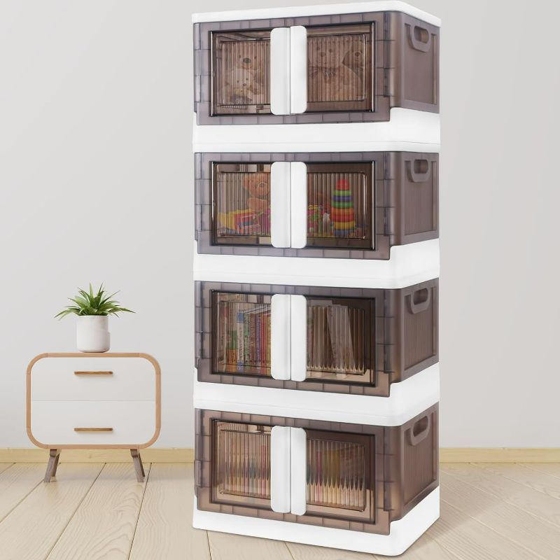 Photo 1 of PHOTO AS REFERENCE, 3 PACK Closet Organizers and Storage 8.5 Gal, Collapsible Stackable Storage Bins