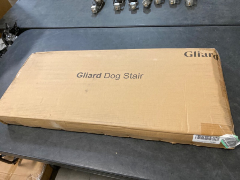 Photo 5 of Gliard Dog Stairs, Dog Ramps Pet Stairs - Folding Ramp Height Adjustable for High Beds, Sofa, Car Supports up to 120 lbs
