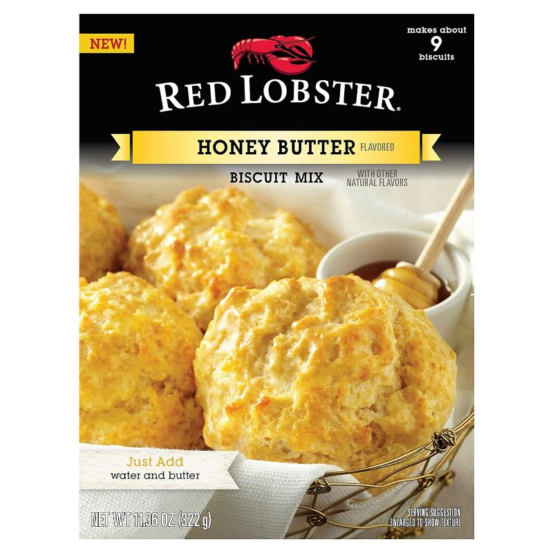 Photo 1 of Red Lobster Honey Butter Biscuit Mix, Makes About 9 Biscuits, 11.36 oz Boxes (Pack of 8)
