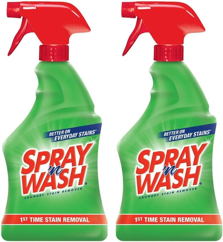 Photo 1 of Spray 'n Wash Pre-Treat Laundry Stain Remover, 22 fl oz Bottle (Pack of 2) NEW 
