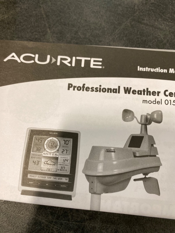 Photo 3 of AcuRite Iris (5-in-1) Indoor/Outdoor Wireless Weather Station for Indoor and Outdoor Temperature and Humidity, Wind Speed and Direction, and Rainfall with Digital Display (01512M)
