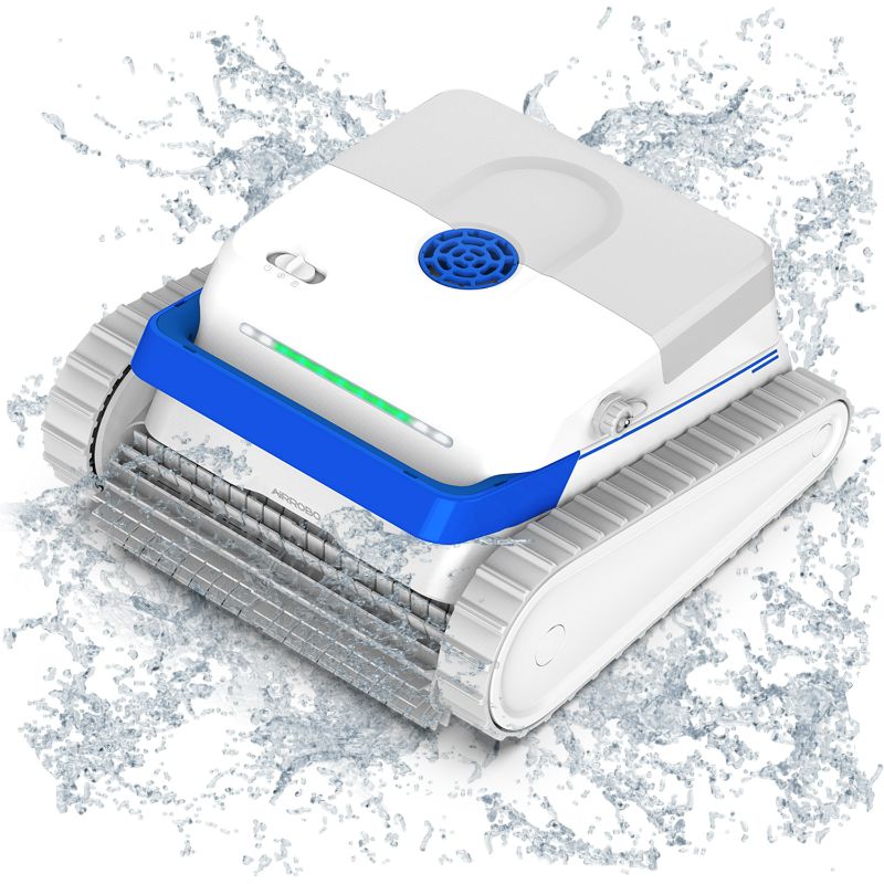 Photo 1 of AIRROBO PC100 Cordless Robotic Pool Cleaner with Wall Climbing and Powerful Active Scrubbing for Inground & Above Ground Flat Pools up to 3100 Sqft
