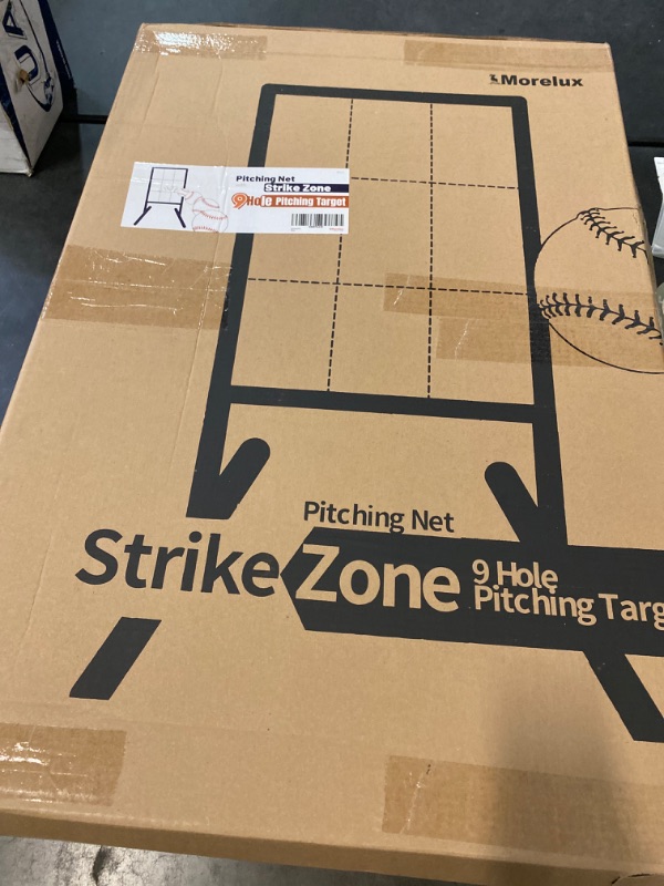 Photo 3 of Pitching Net with Strike Zone - 9 Hole Pitching Target - Pitcher Practice Net - Baseball Net for Pitching - Heavy Duty Pitching Training Equipment - Baseball Training Aid